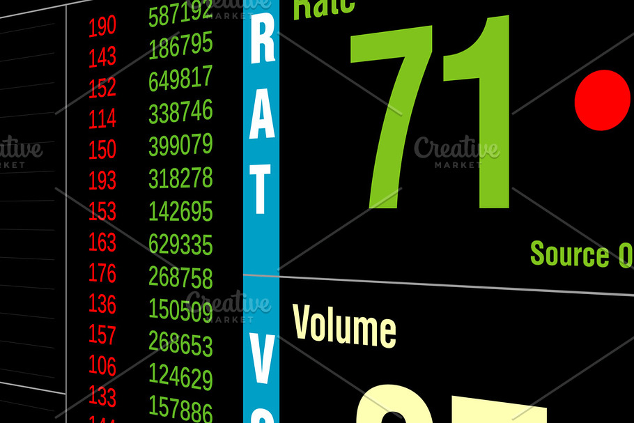 Big Data or financial stock market ticker digital display analys in Illustrations - product preview 8