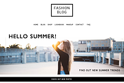 Fashion Blog/Shop Template PSD