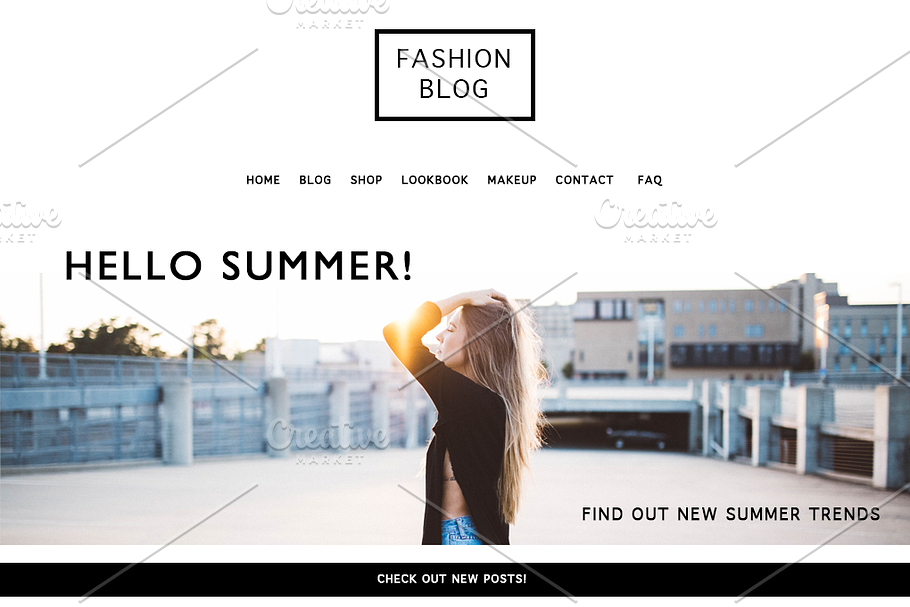Fashion Blog/Shop Template PSD in Website Templates - product preview 8
