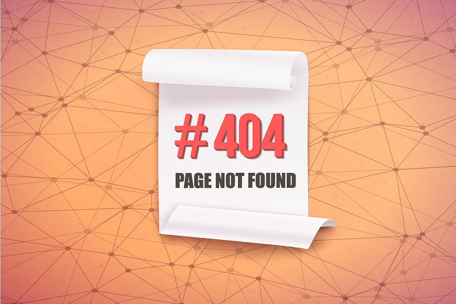 Page Not Found Polygonal Background in Objects - product preview 8