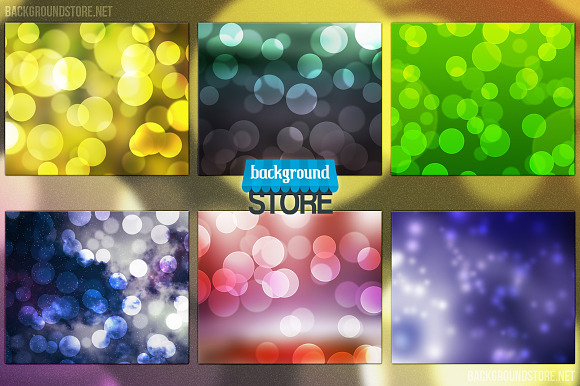 Beautiful Bokeh Backgrounds Bundle 2 in Textures - product preview 1