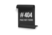 Error 404 Vector Banner