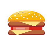 Burger Hamburger Isolated
