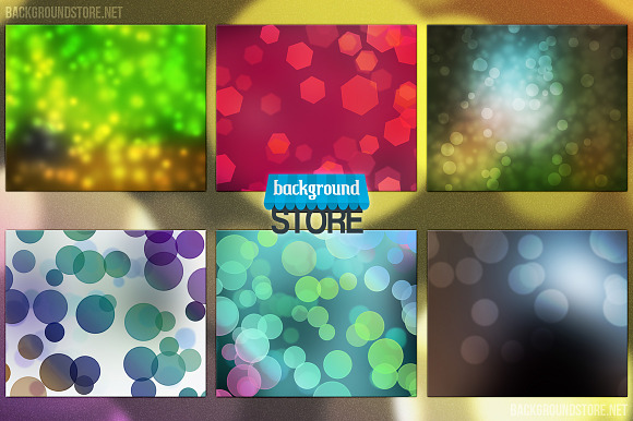 Beautiful Bokeh Backgrounds Bundle 2 in Textures - product preview 4