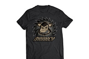 Monkey logo team  professional logo