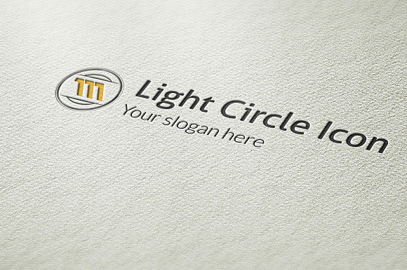 Light Circle Icon Logo in Logo Templates - product preview 2