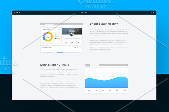 Chomok - Material Landing Page PSD in Landing Page Templates - product preview 2