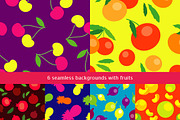 Set of 6 seamless backgrounds