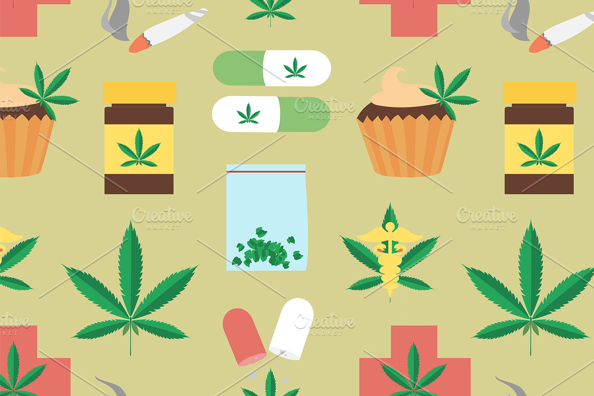 Medical marijuana pattern in Patterns - product preview 8