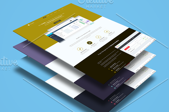 Buddhi - SaaS Landing Page PSD in App Templates - product preview 3
