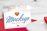 MOCKUP Your Wedding Business Cards