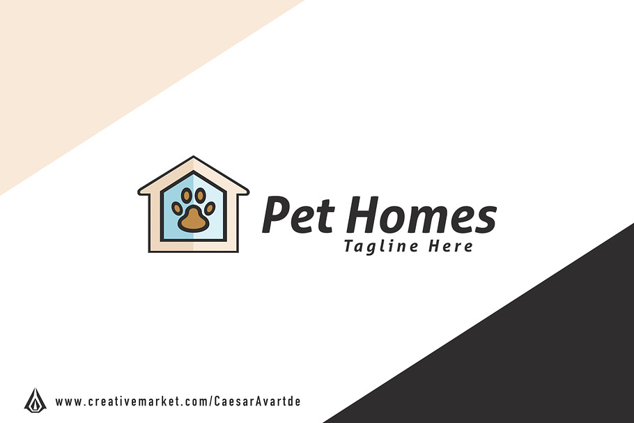 Pet Home Logo Template