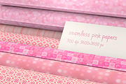 12 seamless lovely pink patterns