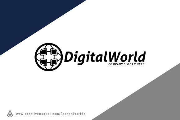 Digital World Logo Template in Logo Templates - product preview 1