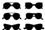 Fashion vector glasses silhouette