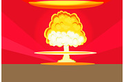 Bomb Nuclear Explosion Design Flat
