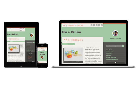 On a Whim in WordPress Blog Themes - product preview 1