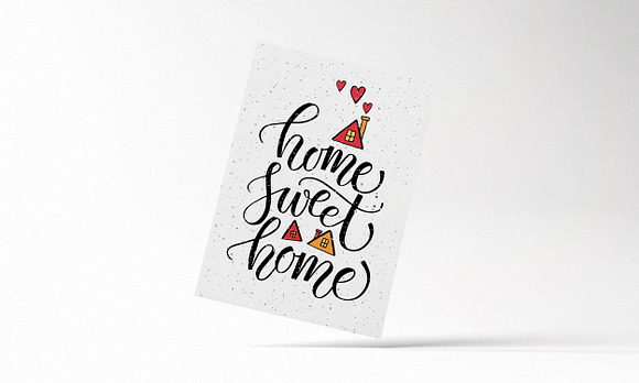 Home Sweet Home Typography Poster in Templates - product preview 1