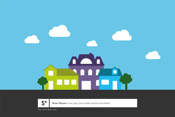 Vector Houses in Illustrations - product preview 1