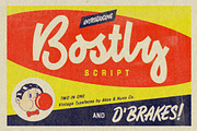 Vintage Fonts Bostly & D'brakes