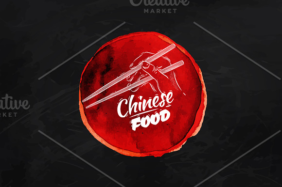 Chinese food signs in Illustrations - product preview 2