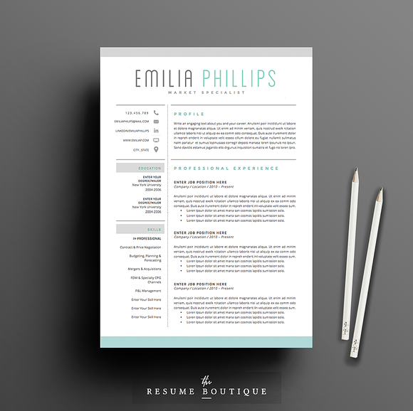 Betere 50 Creative Resume Templates You Won't Believe are Microsoft Word HT-91