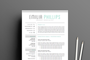 Resume Template 4 page pack | Aqua