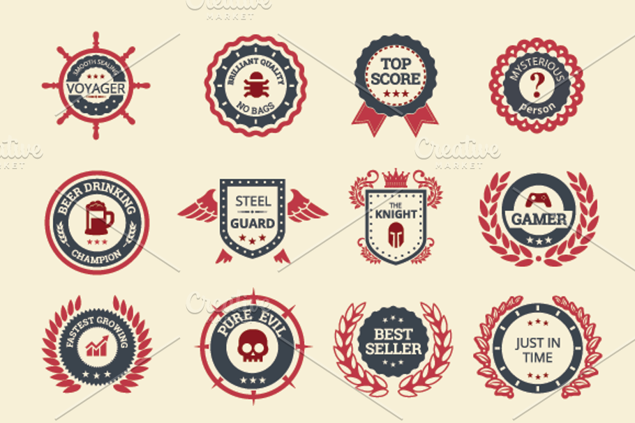 Achievement Badges. Part 2 in Objects - product preview 8