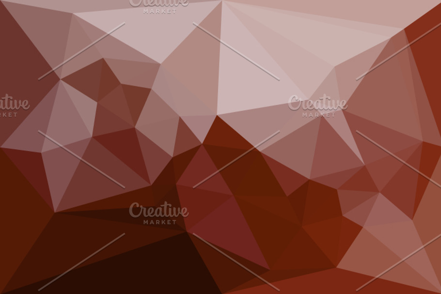 Abstract low poly red background