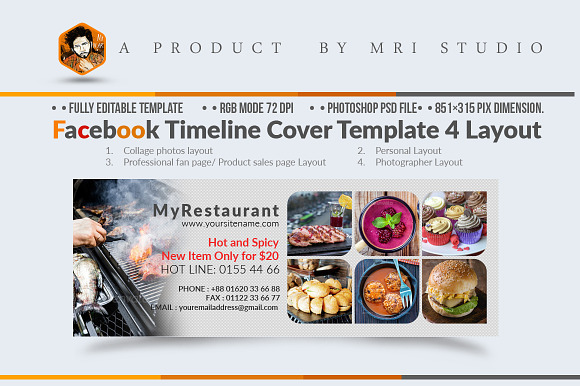 Facebook Timelines Psd in Website Templates - product preview 2