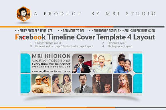 Facebook Timelines Psd in Website Templates - product preview 3
