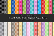 Small Polka Dots Digital Paper Pack