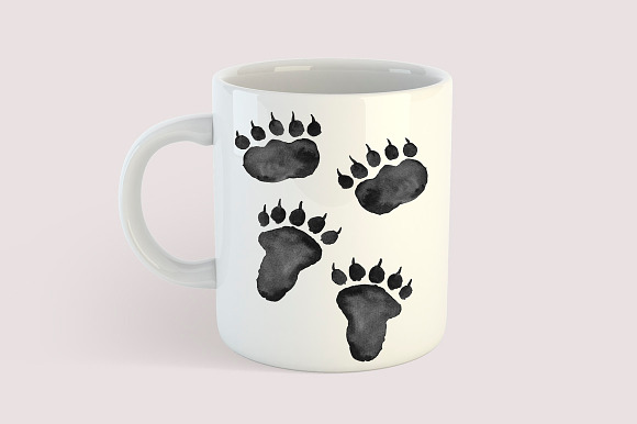 Foot Prints Woodland Animals clipart in Illustrations - product preview 6