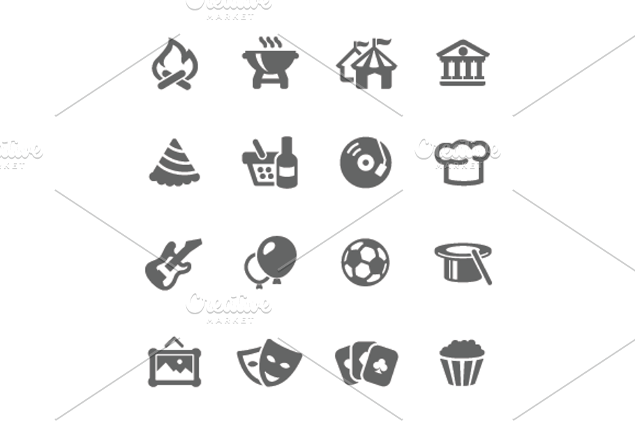 Event icons. in Icons - product preview 8