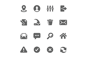 Interface icons.