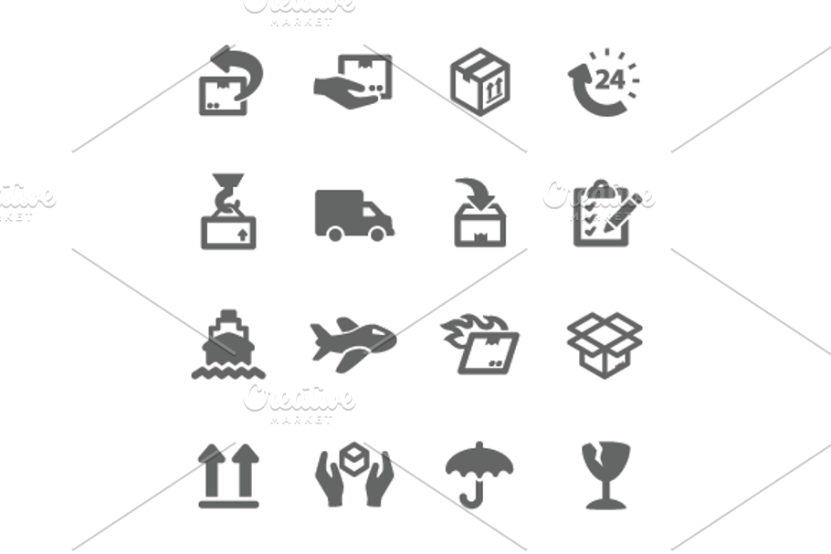 Shipping icons in Graphics - product preview 8