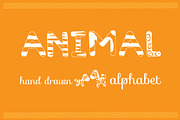 Animals Hand Drawn Alphabet