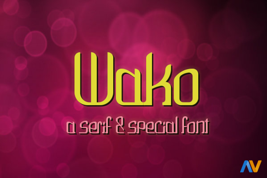 Wako in Display Fonts - product preview 8