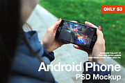 Galaxy S7 PSD Mockup Landscape
