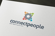 Connect People Logo Template