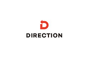 Direction - Letter D & Arrow Logo