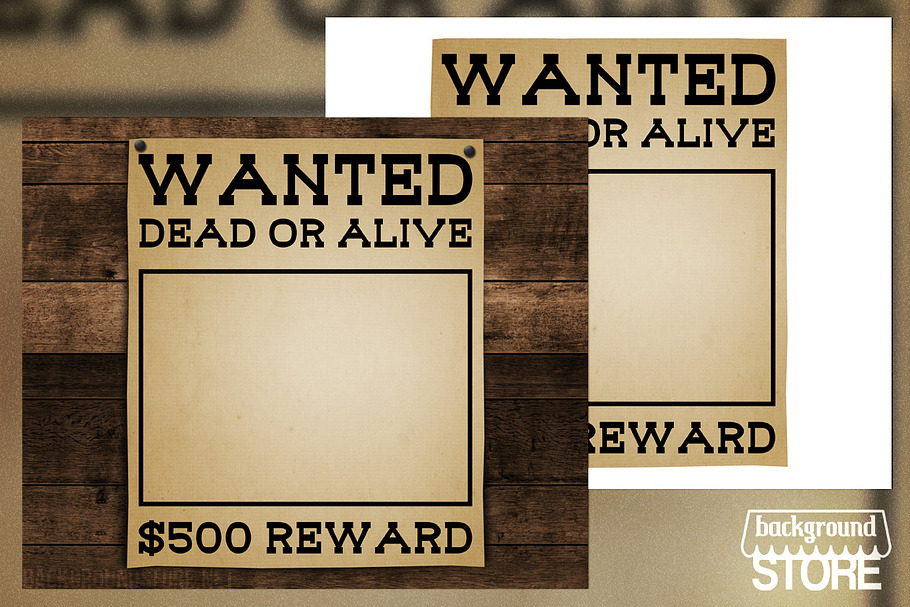 Wanted Poster Background in Textures - product preview 8