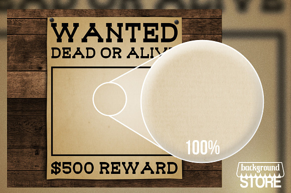 Wanted Poster Background in Textures - product preview 2