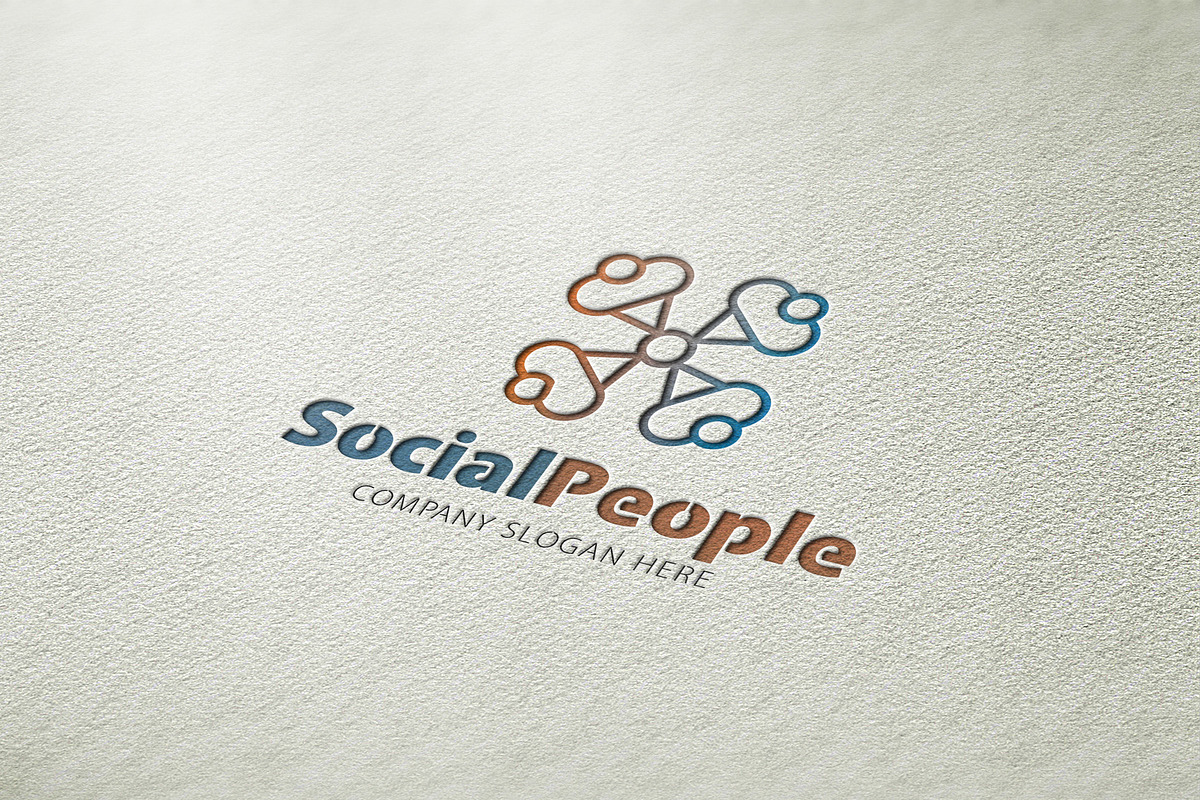 Social People Logo in Logo Templates - product preview 8