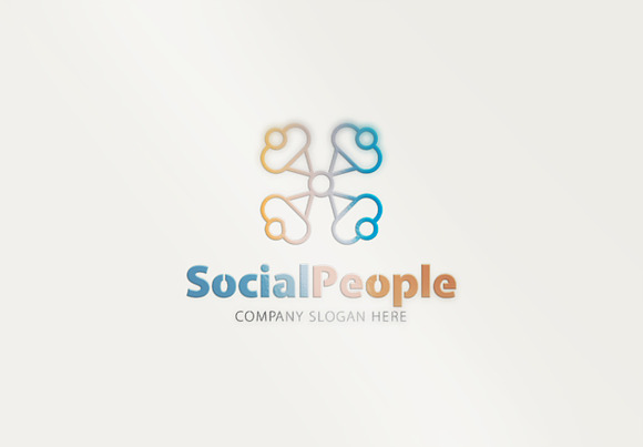 Social People Logo in Logo Templates - product preview 1