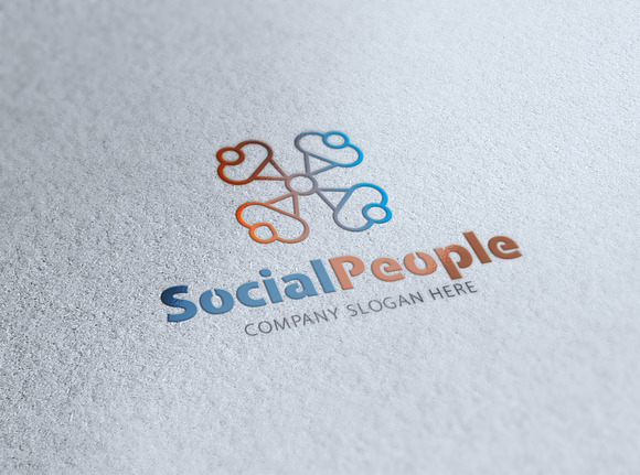 Social People Logo in Logo Templates - product preview 2