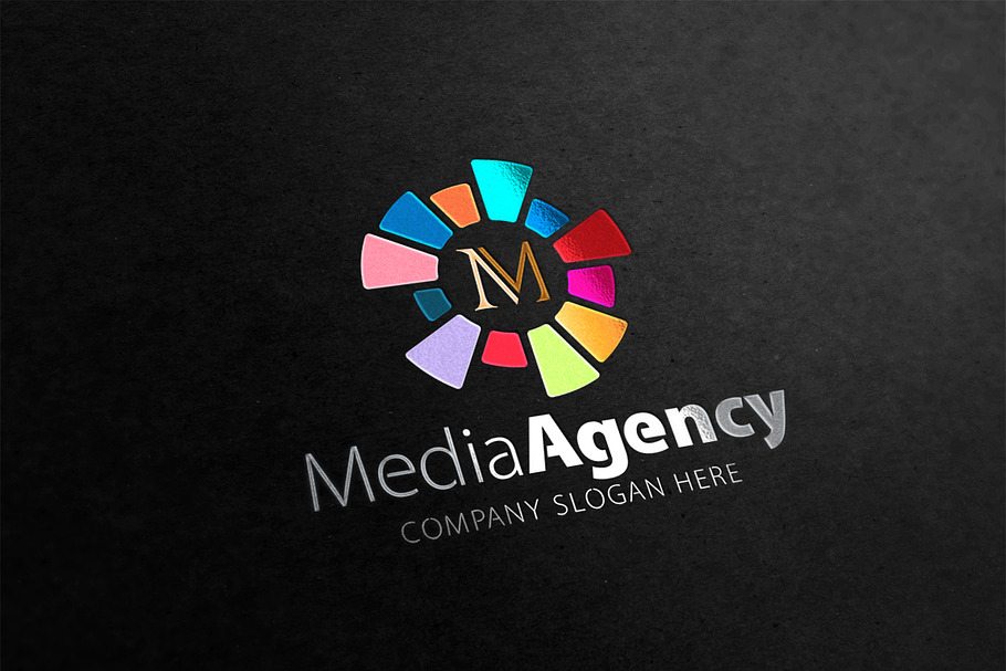 Media Agency M Letter Logo in Logo Templates - product preview 8
