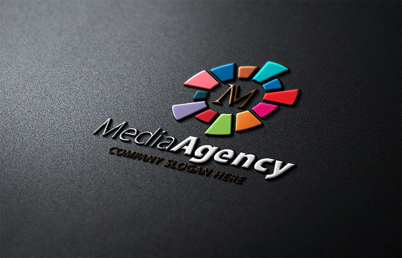 Media Agency M Letter Logo in Logo Templates - product preview 1