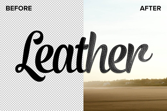 Leather Photoshop Layer Styles in Photoshop Layer Styles - product preview 2