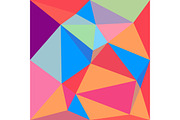 Vivid color polygonal background